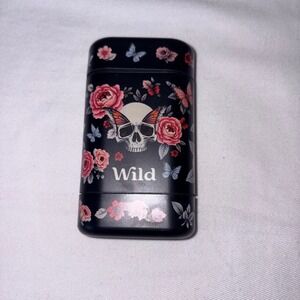 Wild Skull rose Floral Butterfly deodorant refillable Case